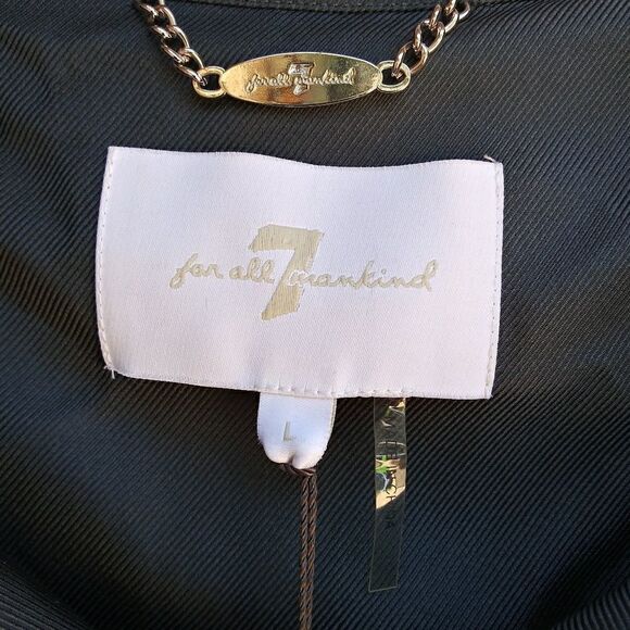 NWT 7 FAM metallic silk dress size large - Picture 4 of 8